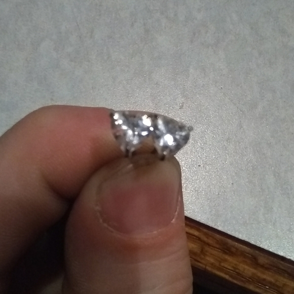 Martini set Heart cut diamond studs
